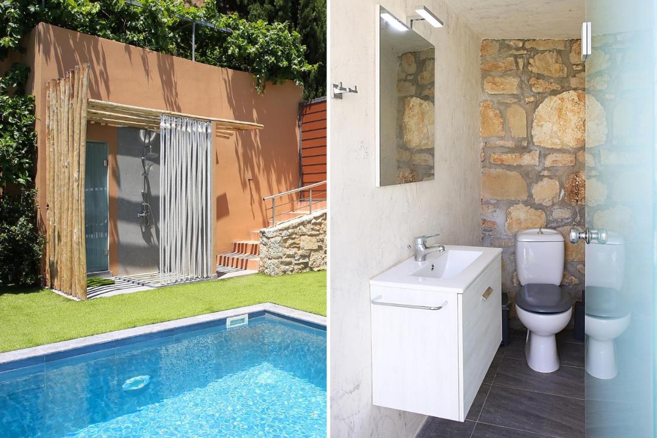 Design Villa Nicol - Heated Pool - Summer Kitchen Heraklion Exteriör bild